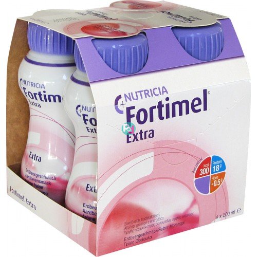 Nutricia Fortimel Extra Strawberry 4Χ200 ml